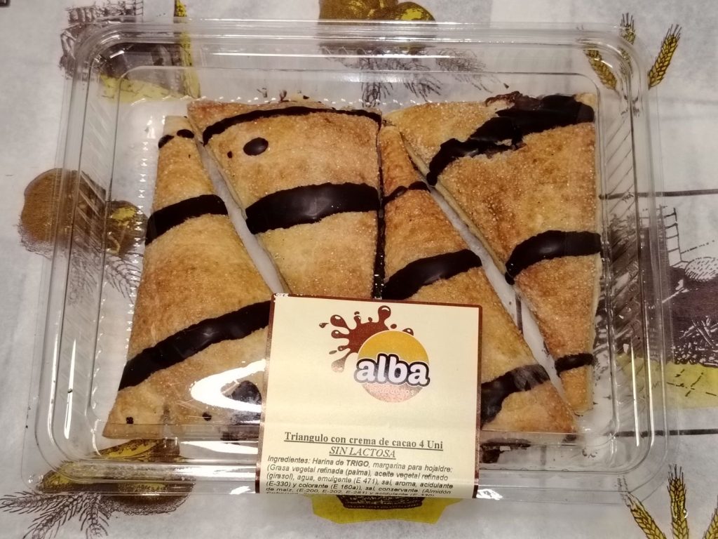 Triangulo de crema de cacao