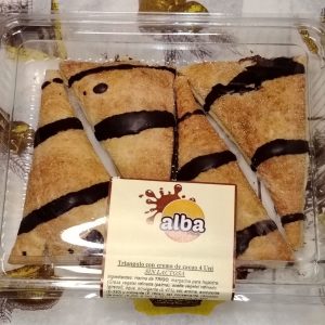 Triangulo de crema de cacao